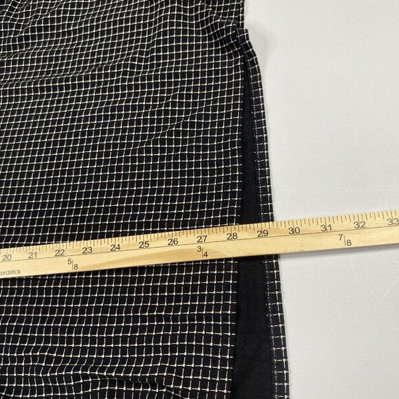 J. Jill Shirt Tunic Long Sleeve Check Grid‎ Top Round Neck Stretch - Picture 10 of 11